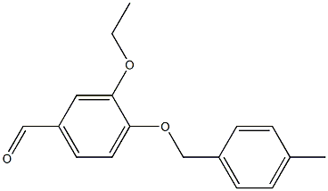 3-ethoxy-4-[(4-methylphenyl)methoxy]benzaldehyde Struktur