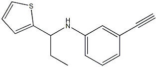 3-ethynyl-N-[1-(thiophen-2-yl)propyl]aniline Struktur