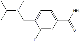 3-fluoro-4-{[isopropyl(methyl)amino]methyl}benzenecarbothioamide Struktur