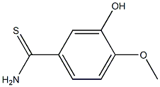 3-hydroxy-4-methoxybenzenecarbothioamide Struktur