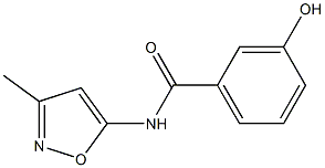 3-hydroxy-N-(3-methyl-1,2-oxazol-5-yl)benzamide Struktur