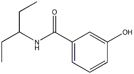 3-hydroxy-N-(pentan-3-yl)benzamide Struktur