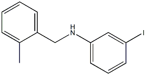 3-iodo-N-[(2-methylphenyl)methyl]aniline Struktur