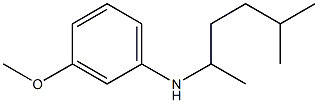 3-methoxy-N-(5-methylhexan-2-yl)aniline Struktur