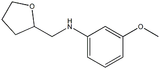 3-methoxy-N-(oxolan-2-ylmethyl)aniline Struktur