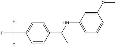 3-methoxy-N-{1-[4-(trifluoromethyl)phenyl]ethyl}aniline Struktur