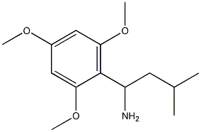 3-methyl-1-(2,4,6-trimethoxyphenyl)butan-1-amine Struktur