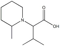 3-methyl-2-(2-methylpiperidin-1-yl)butanoic acid Struktur