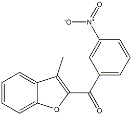 3-methyl-2-[(3-nitrophenyl)carbonyl]-1-benzofuran Struktur