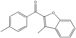 3-methyl-2-[(4-methylphenyl)carbonyl]-1-benzofuran Struktur