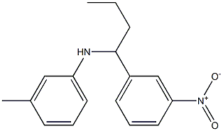 3-methyl-N-[1-(3-nitrophenyl)butyl]aniline Struktur