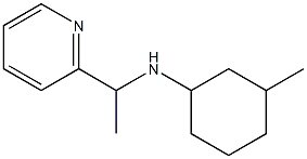 3-methyl-N-[1-(pyridin-2-yl)ethyl]cyclohexan-1-amine Struktur