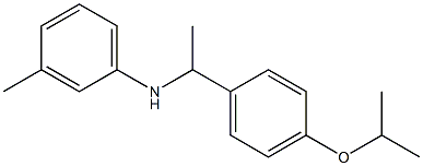 3-methyl-N-{1-[4-(propan-2-yloxy)phenyl]ethyl}aniline Struktur