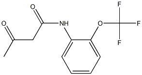 3-oxo-N-[2-(trifluoromethoxy)phenyl]butanamide Struktur