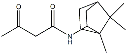 3-oxo-N-{1,7,7-trimethylbicyclo[2.2.1]heptan-2-yl}butanamide Struktur