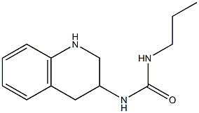 3-propyl-1-1,2,3,4-tetrahydroquinolin-3-ylurea Struktur