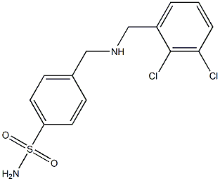 4-({[(2,3-dichlorophenyl)methyl]amino}methyl)benzene-1-sulfonamide Struktur