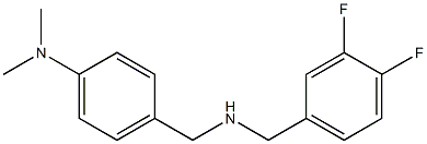 4-({[(3,4-difluorophenyl)methyl]amino}methyl)-N,N-dimethylaniline Structure