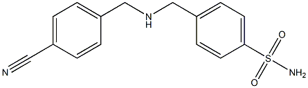 4-({[(4-cyanophenyl)methyl]amino}methyl)benzene-1-sulfonamide Struktur