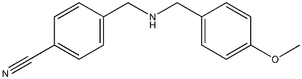 4-({[(4-methoxyphenyl)methyl]amino}methyl)benzonitrile Struktur