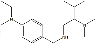 4-({[2-(dimethylamino)-3-methylbutyl]amino}methyl)-N,N-diethylaniline Struktur