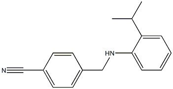 4-({[2-(propan-2-yl)phenyl]amino}methyl)benzonitrile Struktur