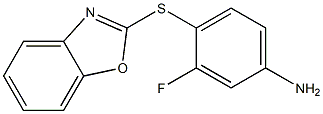 4-(1,3-benzoxazol-2-ylsulfanyl)-3-fluoroaniline Struktur