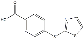 4-(1,3-thiazol-2-ylthio)benzoic acid Struktur