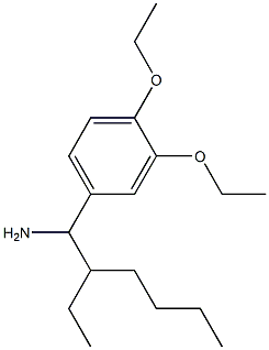 4-(1-amino-2-ethylhexyl)-1,2-diethoxybenzene Struktur