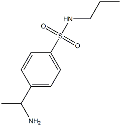 4-(1-aminoethyl)-N-propylbenzene-1-sulfonamide Struktur