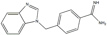 4-(1H-benzimidazol-1-ylmethyl)benzenecarboximidamide Struktur