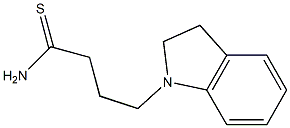 4-(2,3-dihydro-1H-indol-1-yl)butanethioamide Struktur