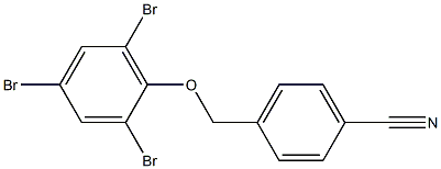 4-(2,4,6-tribromophenoxymethyl)benzonitrile Struktur