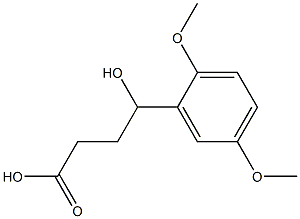 4-(2,5-dimethoxyphenyl)-4-hydroxybutanoic acid Struktur