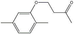 4-(2,5-dimethylphenoxy)butan-2-one Struktur