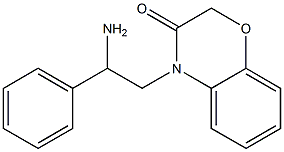 4-(2-amino-2-phenylethyl)-3,4-dihydro-2H-1,4-benzoxazin-3-one Struktur