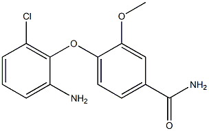 4-(2-amino-6-chlorophenoxy)-3-methoxybenzamide Struktur