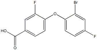 4-(2-bromo-4-fluorophenoxy)-3-fluorobenzoic acid Struktur