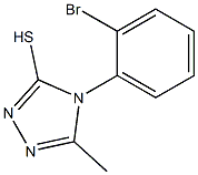 4-(2-bromophenyl)-5-methyl-4H-1,2,4-triazole-3-thiol Struktur