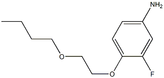 4-(2-butoxyethoxy)-3-fluoroaniline Struktur