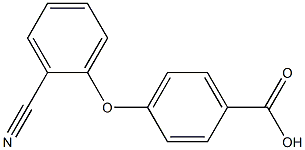 4-(2-cyanophenoxy)benzoic acid Struktur