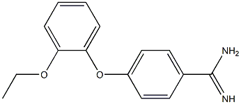 4-(2-ethoxyphenoxy)benzene-1-carboximidamide Struktur