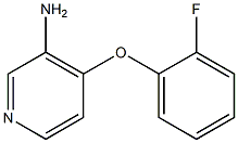 4-(2-fluorophenoxy)pyridin-3-amine Struktur