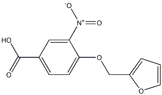 4-(2-furylmethoxy)-3-nitrobenzoic acid Struktur