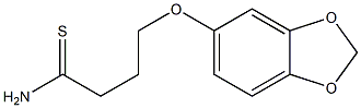 4-(2H-1,3-benzodioxol-5-yloxy)butanethioamide Struktur