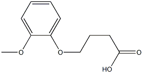 4-(2-methoxyphenoxy)butanoic acid Struktur