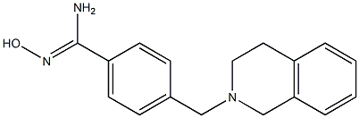 4-(3,4-dihydroisoquinolin-2(1H)-ylmethyl)-N'-hydroxybenzenecarboximidamide Struktur