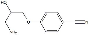 4-(3-amino-2-hydroxypropoxy)benzonitrile Struktur