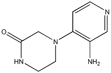 4-(3-aminopyridin-4-yl)piperazin-2-one Struktur