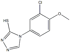 4-(3-chloro-4-methoxyphenyl)-4H-1,2,4-triazole-3-thiol Struktur